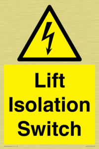 Lift Isolation Switch